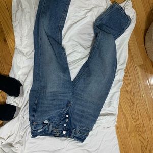 Button up jeans, slim straight